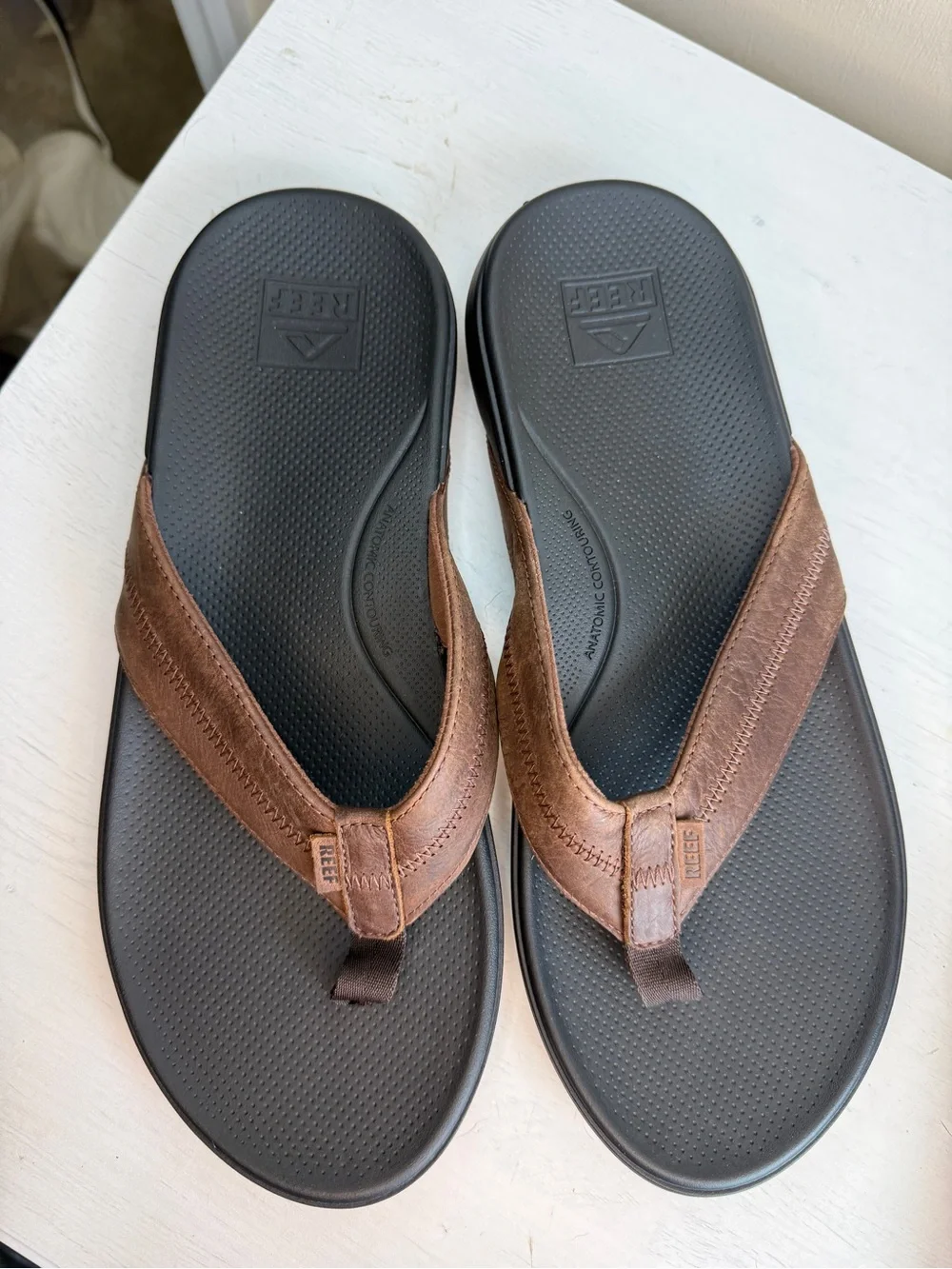 Reef Cushion Phantom LE 2.0 Flip-Flop Sandals- Brown/Black NWOT